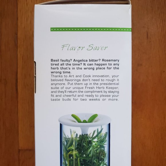Art & Cook  Fresh Herb Keeper Storage Container - NIB - Picture 4 of 10
